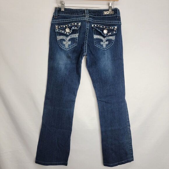 MISS Chic Denim Boot Cut Back Pocket embellishments - Picture 11 of 13